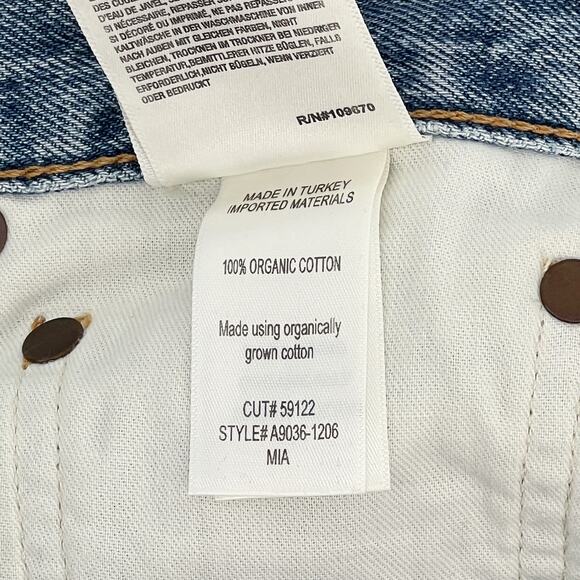 AGOLDE Mia Mid Rise Straight Distressed Jeans Women’s 29 Rule Wash NWT - Picture 6 of 8